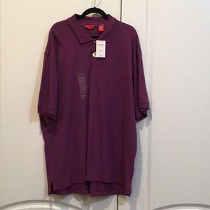 New Purple Izod Polo short sleeve shirt sz 2x